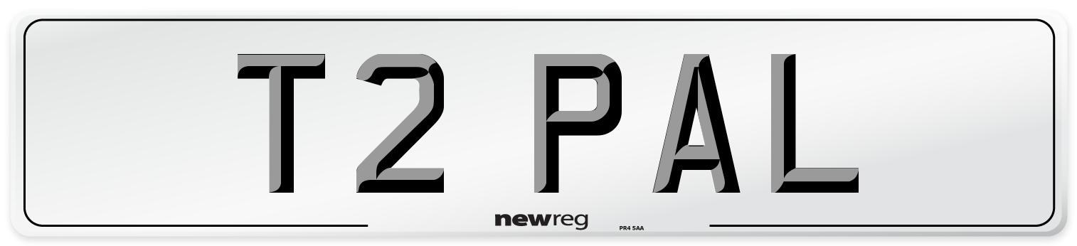 T2 PAL Number Plate from New Reg